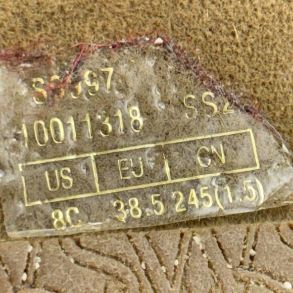 Stuart Weitzman Nudist Women Size 8 C Gold Metallic Wedge Espadrille Sandals - Picture 13 of 13